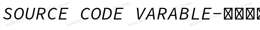 SOURCE CODE VARABLE字体转换